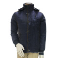 Match Mens Thick Classic Pea Coat Hooded Outdoor Jacket